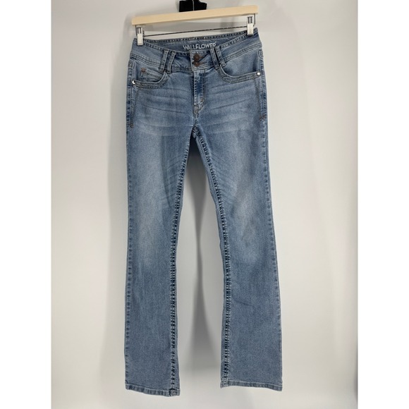 Wallflower Denim - Wallflower Luscious Curvy Fit Bootcut Jeans Blue WLM08234B Womens 5 Long